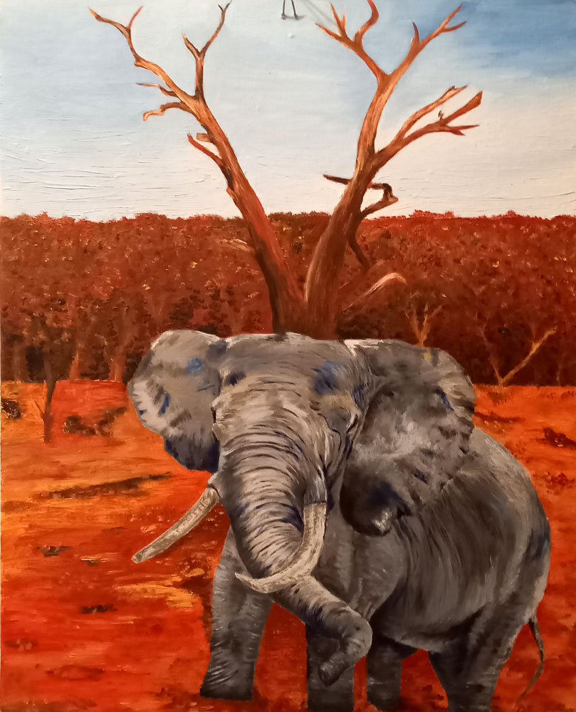 Surreale Malerei Bild Afrika